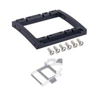 YSKMLOLP 1/10 RC Servo Mount Bracket,LCG Frame Bumper Mounts,Steering,Winch Dual Servo Mounts for 1/10 RC Rigs Crawler Capra SCX10 II Axle Comp TGH Rails LCG Chassis Kit Upgrade Part (Black)