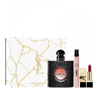 YSL Black Opium Gift Set - 50ml EDP, 10ml Travel Spray, 1.3g Lipstick