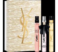 YSL Minitiuare Gift Set; 10ml Libre, 10ml Black Opium, 10ml Mon Paris