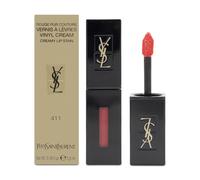 YSL Red Liquid Lipstick Rouge Pur Couture Vinyl Lip Stain 411 Rhythm Red