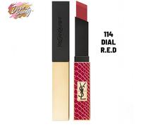 YSL The Slim Collector Rouge A Levres Leather Matte Lipstick 114 Dial Red