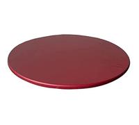 YSLLIOM Waterproof Non-slip Round Elastic Tablecloth Table Cover, Wipe Clean Stain Resistant Table Cloth Protector for Dinning Room Kitchen and Picnic (Round 60cm,Red)