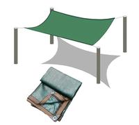 Yslopeno Dark Green Shade Cloth 90% Pond Heat Insulation Net Sun Shade Mesh Netting Cover For Pergola, Garden, Outdoor, Patio, Deck, Backyard(3x3)