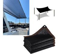 Yslopeno Shade Cloth for Patio, Boat Shade Cover Boat Cente Console Shade 2mX2m 4mX4m 5mX5m 6mX6m 7mX8m 8mX10m Outdoo Shade Netting with Grommets Easy to install(Size:2mx15m)