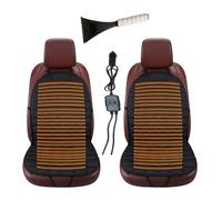 YSMSMZJK Keep warm in winter , Snow shovel included, Car Seat Pad, It Is the Warmest Gift for Drivers in Winter,Black-two-seater