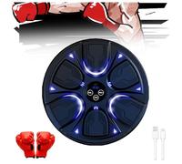 YSMSMZJK Maquina De Boxeo Musical with Gloves, Boxing Machine Wall Mounted with 6 Lights and Bluetooth, Boxing Gifts for Men for Stress Reduction