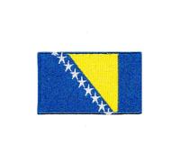 Ysmzzmsy 1 PCS （2.5x1.5 inch）Bosnia Flag Patches Iron On or Sew On Embroidered Tactical Military National Bosnia Patch (Bosnia)