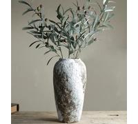 YSNCIDAN Rustic Ceramic Flower Large Vase, Vintage Floor Tall Vase Farmhouse Decor for Living Room Entryway Table Centerpieces, Kitchen, Wedding, Gifts