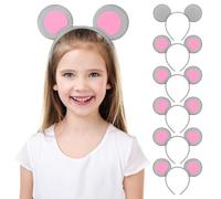 YSNOOWE Mouse Ears Headband, 6pcs Animal Ear Headband for Halloween
