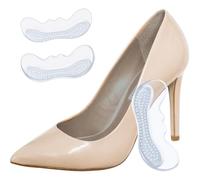 Ysnzaq 5 Pairs Silicone Clear Heel Protector, Heel Grips/Heel Cushion Pads for Women Heels Protectors Cushion Inserts Heel-Cushions Stop Heel Slip and Blister. White