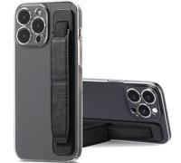 Ysnzaq Phone Strap Cell Phone Grip Holder, Phone Loop Finger Holders Kickstand Mobile Phone Strap Grip Holder SZJ Black