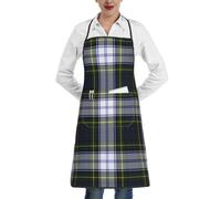 YsoLda Kitchen Aprons,Cooking Apron With Pockets,Waterproof Chef Apron Adjustable Bib Aprons,Gordon Dress Tartan Plaid