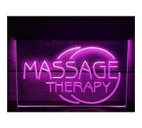 YSOLDA Massage Therapy LED Neon Sign, Custom USB Powered 3D Engraving Neon Lights with Dimmer, for Massage Care Spa Beauty Salon Wall Hanging Dimmable Decorative,Pink,30x20cm