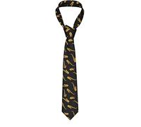 YsoLda Mens Ties, Men's Neckties Suit Tie Business Neckties Casual Wedding Formal Tie Saxophone And Music