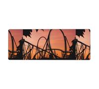YsoLda Mouse Pad,Large Gaming Mouse Pad 11.8x31.5 in,Keyboard Mouse Mat for Home Office,Roller Coaster