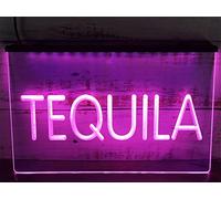 YSOLDA Tequila LED Neon Signs, Custom USB Powered 3D Engraving Neon Lights with Dimmer, for Bar Beer Club Wine Shop Wall Hanging Dimmable Decoration,Pink,30x20cm