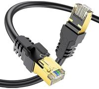 YSONG Cat 8 Ethernet Cable 0.5M, High Speed 40Gbps 2000Mhz Internet Cable, Lan Cable with Gold Plated RJ45 Connector,Weatherproof Outdoor&Indoor,for/PC/Modem/Router/Gaming, Faster Than Cat7/Cat6/Cat5