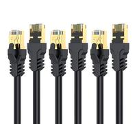YSONG Cat 8 Ethernet Cable 1M 3Pack, High Speed 40Gbps 2000Mhz Internet Cable, Lan Cable with Gold Plated RJ45 Connector,Weatherproof Outdoor&Indoor,for/PC/Modem/Router, Faster Than Cat7/Cat6/Cat5