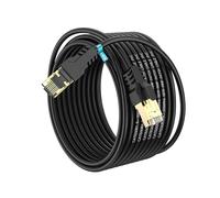 YSONG Cat 8 Ethernet Cable 20M, High Speed 40Gbps 2000Mhz Internet Cable, Lan Cable with Gold Plated RJ45 Connector,Weatherproof Outdoor&Indoor,for/PC/Modem/Router/Gaming, Faster Than Cat7/Cat6/Cat5