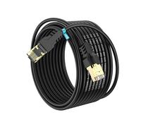 YSONG Cat 8 Ethernet Cable 25M, High Speed 40Gbps 2000Mhz Internet Cable, Lan Cable with Gold Plated RJ45 Connector,Weatherproof Outdoor&Indoor,for/PC/Modem/Router/Gaming, Faster Than Cat7/Cat6/Cat5