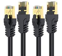 YSONG Cat 8 Ethernet Cable 2M 2Pack, High Speed 40Gbps 2000Mhz Internet Cable, Lan Cable with Gold Plated RJ45 Connector,Weatherproof Outdoor&Indoor,for/PC/Modem/Router, Faster Than Cat7/Cat6/Cat5