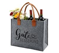Ysound Felt Bag Get Soon, Gift Bag for Sick Visit and Recovery, Felt Shopper Bag for Women, Felt Shopping Bag, Tote Bag for Women, Encouragement Gift for Women, Girlfriend, Colleague