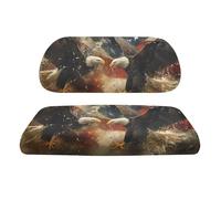 Yspwyqan American Flag Eagle Golf Car Cushion Cover and Backrest Cover 2 Pack Lightweight Smooth Golf Cart Seat Covers Casual Trendy Seat Towel Blanket Accessories Gifts for Men
