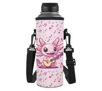 Yspwyqan Axolotl Print Water Bottle Carrier Bag with Soft Shoulder Strap 32/40oz Water Cup Easy to Carry Soft and Comfortable Great Gift for Friends Wife Relatives and Elders