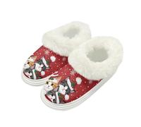 Yspwyqan Black Cat Christmas Women House Shoes Slippers Stylish Anti-Skid Furry Slip On House Shoes Casual Warm Winter Slippers for Women Indoor Outdoor 4