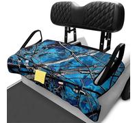 Yspwyqan Blue Camo Hunting Golf Cart Seat Towel Covers Easy Using Golf Cart Seat Covers with 4 Front Pockets Washable Golfs Club Car Accessories for Golfs Carts Club Car Sightseeing Cars
