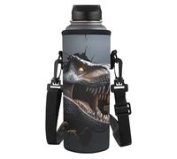 Yspwyqan Dinosaur Water Bottle Holder Water Bottle Carrier Bag with Removable Shoulder Strap Soft and Comfortable 32/40oz Water Cup Great Gift for Friends Wife Relatives and Elders