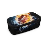 Yspwyqan Rugby Print Standing Pencil Case, Cute Stand up Pencil Pouch, Telescopic Pen Pouch, Portable Pencil Holder, Cute Stand up Pencil Case, Spacious Pencil Pouch Bag