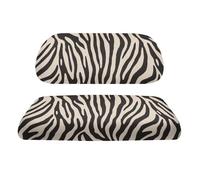 Yspwyqan Zebra Print Golf Cart Seat Covers Convenient Golf Cart Front Seat Cover Kit Soft Backrest Cover Bench Seats Cover Soft Universal Accessories for Golfs Carts Seats Blanket