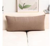YSPZDQ Long Soft Fluffy Corduroy Pillow Case and Cushion Covers, Decorative Rectangle Bolster Body Pillow Cover with Zipper Closure No Insert for Livingroom Sofa Bedroom Bed(Coffee,120 x 40 cm)