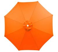 YSPZDQ Replacement Parasol Canopy UV Protection & Waterproof, 6/8 Ribs Universal Fit, Polyester Garden Patio Umbrella Cover, Washable Pool Shade Fabric(Orange,6 Ribs - 2 M)