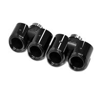 YSQIFBABD Car Exhaust Tail Pipe Exhaust Tip Upgrade Quad Black Muffler Tips Exhaust System For Land For Rover For Defender 90 110 2020-2024 Car End Pipes(Black 3.0T)