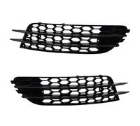 YSQIFBABD Car Front Grill For A6 C7 2012 2013-2015 Front Bumper Fog Light Cover Lamp Grille Grill Replacement A Pair Black Car Accessories Body Kit Car Grill(Glossy Black)