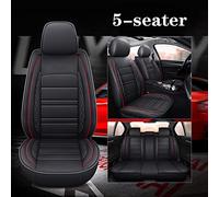 YSQIFBABD Car Seat Cover For Kadjar For Clio For Grandtour For Duster For Grand Scenic For Laguna For Twingo Seat Cover(Black Red 4pcs,Standard)