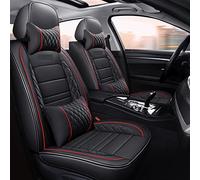 YSQIFBABD Car Seat Cover For Kadjar For Clio For Grandtour For Duster For Grand Scenic For Laguna For Twingo Seat Cover(Black Red 4pcs,Luxury)