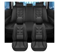 YSQIFBABD Car Seat Covers 1 Set 5 Seats Leather Full Coverage Universal Waterproof Car Seat Covers For Jeep For Renegade Interior Accessories Seat Protectors(Black)