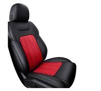 YSQIFBABD Car Seat Covers 1 Set Car Seat Covers For Mercedes W212 2009 2010 2011 2012 Interior Accessories Luxury Waterproof Breathable Faux Leather Seat Protectors(Black Red 4pcs,Standard)