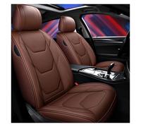 YSQIFBABD Car Seat Covers 1 Set Leather Universal Car Seat Covers For Clio For Megane For Duster For Captur For Laguna For Kadjar Interior Accessories Seat Protectors(Coffee)