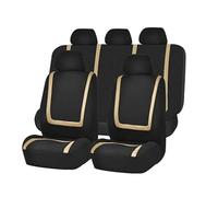 YSQIFBABD Car Seat Covers Fabric Car Seat Covers For JEEP For Wrangler For Sahara For Commander For Cherokee Car Seat Cushion Pad. Seat Protectors(5Seats-Beige)