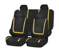 YSQIFBABD Car Seat Covers Fabric Car Seat Covers For Nissan For Altima For Dualis For Juke For Frontier For Fuga For Leaf For Bluebird Seat Protectors(9Pcs-Yellow)