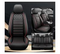 YSQIFBABD Car Seat Covers Full Coverage Car Seat Cover For JAGUAR XF F-Pace E-pace I-Pace X-Type XE XJ XK Interior Accessories Seat Protectors(Black Red 4pcs)