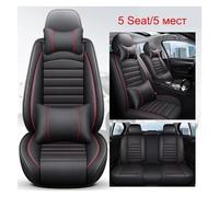 YSQIFBABD Car Seat Covers Full Coverage Car Seat Cover For JEEP For Compass For Grand For Cherokee For Commander For Wrangler For JK Accessories Seat Protectors(Black Red+Pillow)