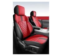 YSQIFBABD Car Seat Covers Leather Car Seat Covers For Jeep For Compass For Patriot For Grand For Cherokee Wk2 For Renegade Luxury Interior Accessories Seat Protectors(5Pcs-BlackRed)