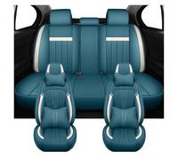 YSQIFBABD Car Seat Covers PU Leather Car Seat Covers For Duster For Captur For Megane 3 4 For Logan Interior Accessories Seat Protectors(Luxuny-Blue)