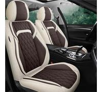 YSQIFBABD Car Seat Covers Universal Full Set Car Seat Covers For Suzuki For Swift For Samurai For Grand For Alto SX4 For Vitara For Liana Accessories Interior Seat Protectors(Beige Coffee)