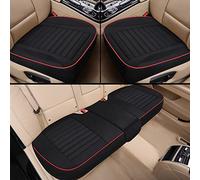YSQIFBABD Flax Car Seat Cover Protector Front Rear Seat Back Ultra-Luxury Breathable Cushion Pad Mat For Truck Suv Van Seat Cover(Black 1 set)